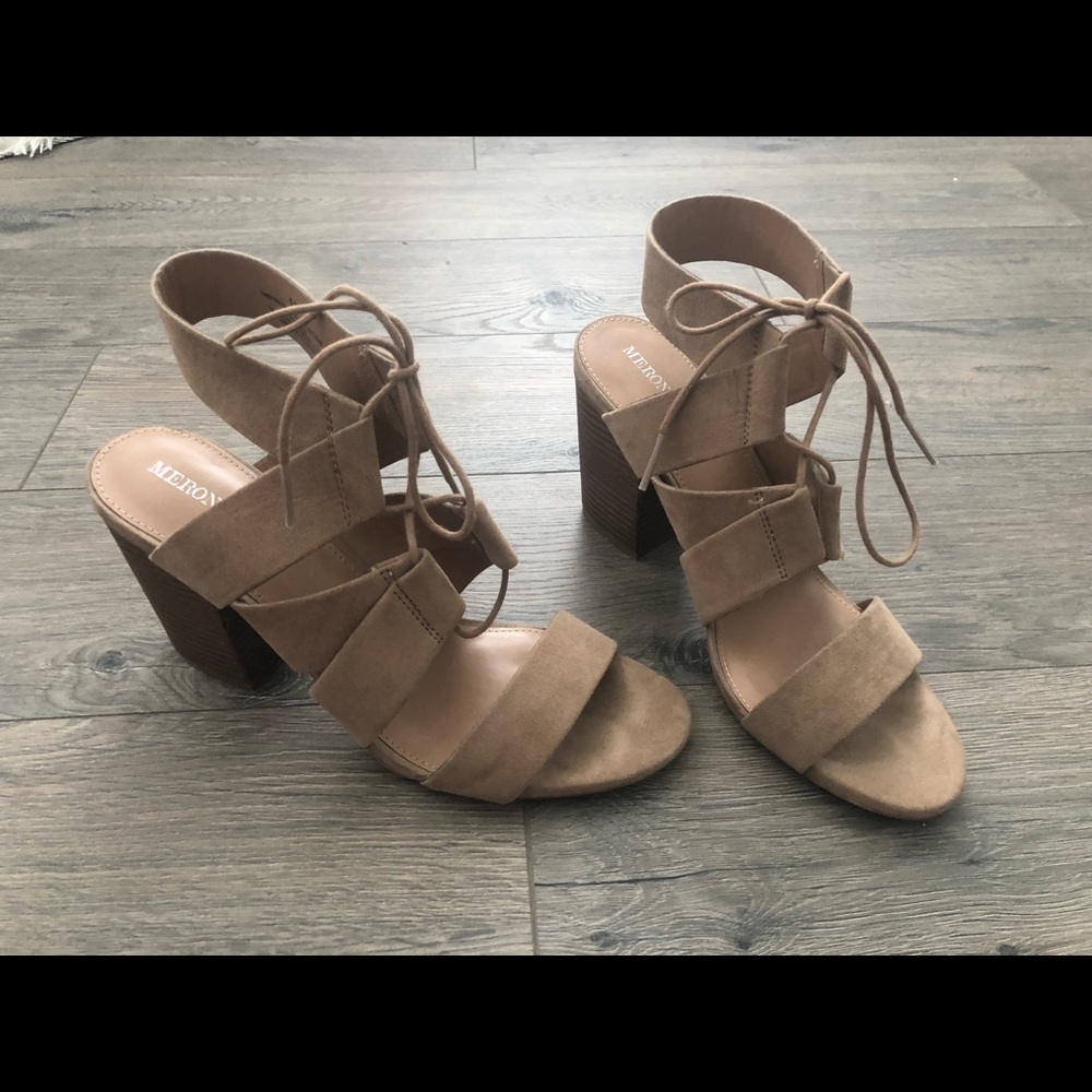 Tan Merona Heels size 10